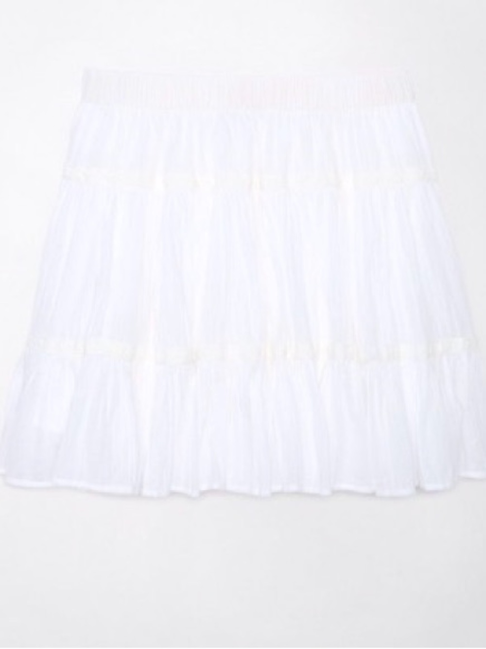 American Eagle Outfitters White Tiered Skirt